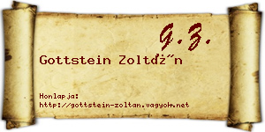 Gottstein Zoltán névjegykártya