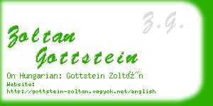 zoltan gottstein business card